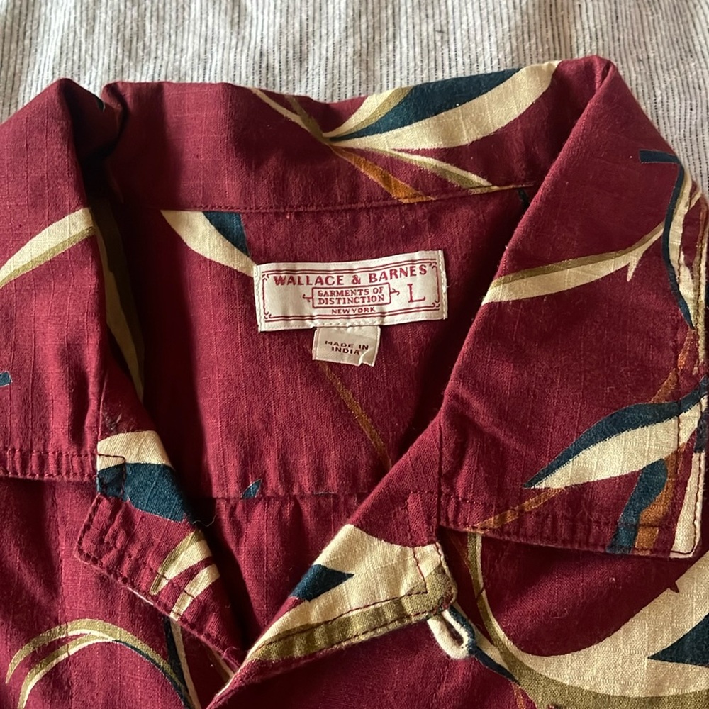 Vintage Hawaiian short sleeve button down in L